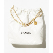 [배우 차정원] 7위 CHANEL 샤넬 샤이니 카프스킨 골드메탈 22백 스몰 AS3260 2COLOR