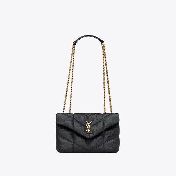 SAINT LAURENT 생로랑 여성 루루 푸퍼 퀄팅 체인백