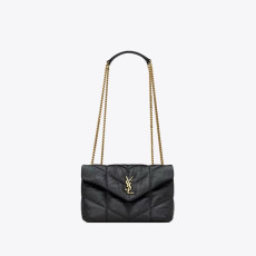 SAINT LAURENT 생로랑 여성 루루 푸퍼 퀄팅 체인백