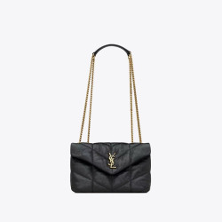 SAINT LAURENT 생로랑 여성 루루 푸퍼 퀄팅 체인백