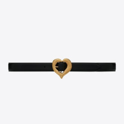 SAINT LAURENT 생로랑 양가죽 하트 벨트 650322 (30mm) 2COLOR