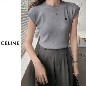 ●9월 판매 2위● CELINE 셀린느 민소매 라운드 니트 6COLOR