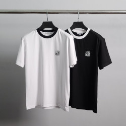 LOEWE 로에베 엠보로고 배색 라운드 반팔티 2COLOR