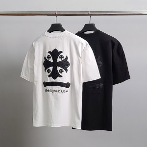 ●9월 판매 6위● CHROME HEARTS 크롬하츠 레더십자가 오버핏 반팔티