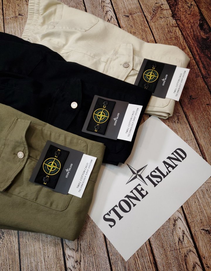 STONE ISLAND 스톤아일랜드 크링클 랩스 밴딩 카고 조거팬츠 3COLOR