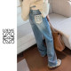 ●9월 판매 17위● LOEWE 로에베 세미와이드 백패치 팬츠