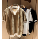 LOUIS VUITTON 루이비통 LV 래더패치 배색PK 반팔티 3COLOR