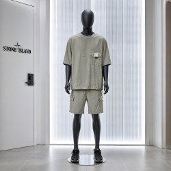 STONE ISLAND 스톤아일랜드 PK 라운드 스트링 티셔츠 &카고 밴딩 팬츠 3COLOR