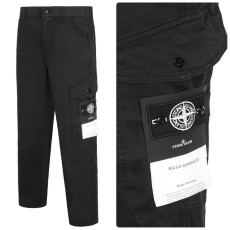 STONE ISLAND 코튼 개버딘 가먼트 다이드 카고 팬츠 화이트 와펜 2COLOR