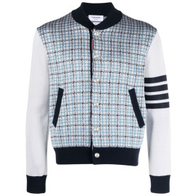 THOM BROWNE 톰브라운 메탈버튼 체크배색 자켓 2COLOR