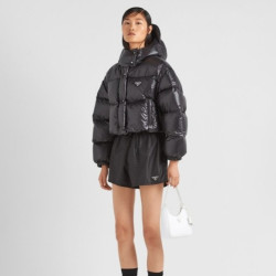 PRADA 프라다 리나일론 구스 숏 패딩