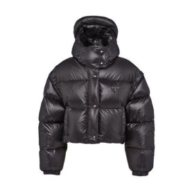 PRADA 프라다 리나일론 구스 숏 패딩