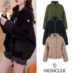 MONCLER 몽클레어 로고 레이어드 포켓 니트 자켓