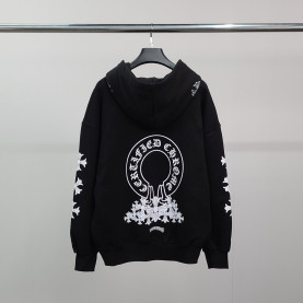 CHROME HEARTS 크롬하츠 멀티십자 오버핏 후드티