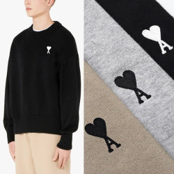 AMI 아미  스몰 하트 라운드 니트