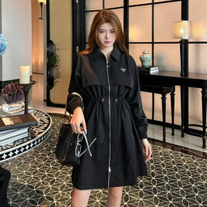 PRADA 프라다 지퍼 원피스 자켓