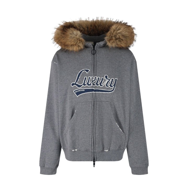 BALENCIAGA 발렌시아가 럭셔리 스크립트 후드집업