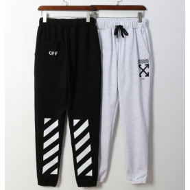 OFF-WHITE 오프화이트 런닝 기모 조거 팬츠