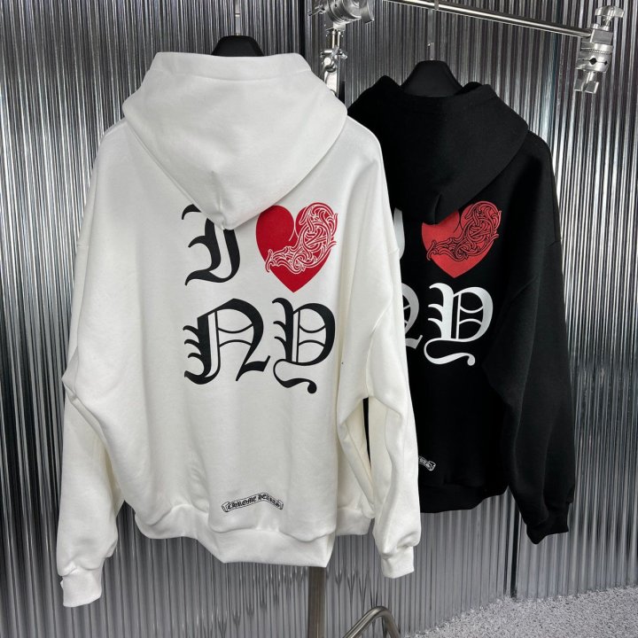 CHROME HEARTS 크롬하츠 하트 기모 후드