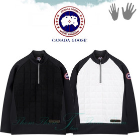 CANADA GOOSE 캐나다구스 사각 퀄팅 하프 집업