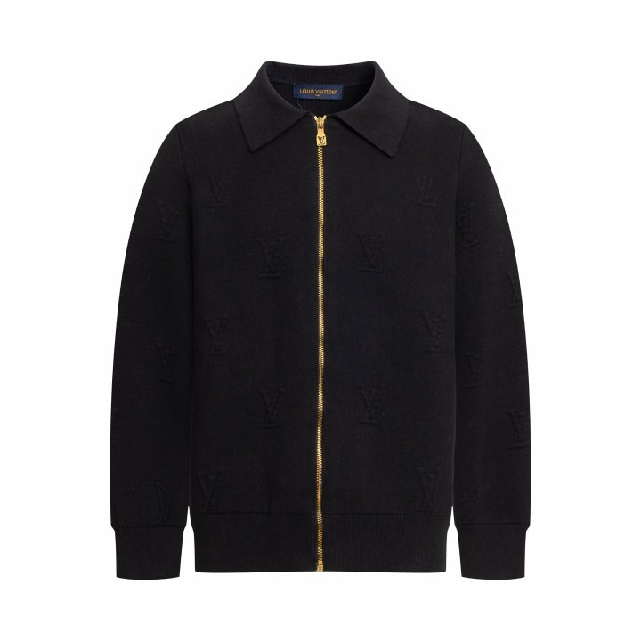 LOUIS VUITTON 루이비통 엠보스드 테크니컬 울 블루종