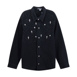 CHROME HEARTS 크롬하츠 메탈 포인트 데님 자켓