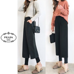 PRADA 프라다 더블 모직 팬츠