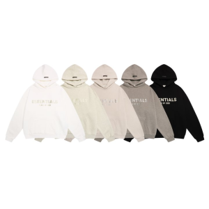 FEAR OF GOD 피어오브갓 에센셜 896 프론트 로고 플리스 후드