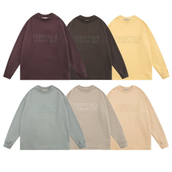 FEAR OF GOD 피어오브갓 에센셜 1813 톤온톤 로고 플리스 스웨트 셔츠