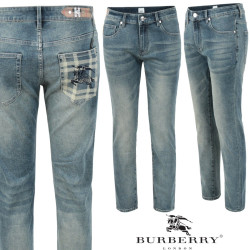 BURBERRY 버버리 노바 체크 스트랩 슬림 일자진