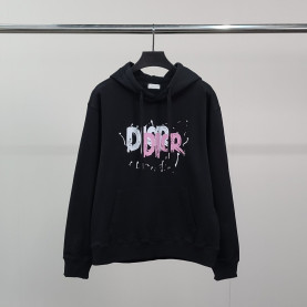 DIOR 디올 페인팅로고 코튼 후드티