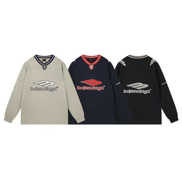BALENCIAGA 발렌시아가 3296 3B 풋볼 저지 롱 슬리브
