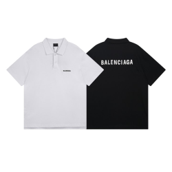 BALENCIAGA 발렌시아가 703 자수 로고 카라 반팔
