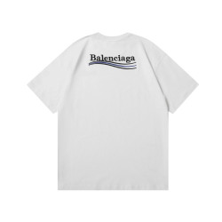 BALENCIAGA 발렌시아가 2305 웨이브 자수 로고 반팔 6COLOR