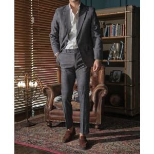 GUCCI 구찌 싱글 남성 현빈 체크슈트정장