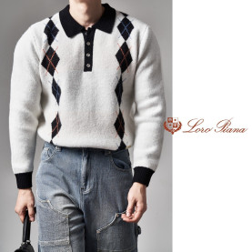 LOROPIANA 로로피아나 아가일 니트 3COLOR