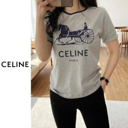 CELINE 셀린느 배색 마차 반팔 티셔츠 2COLOR