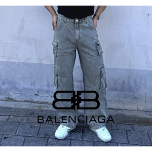 BALENCIAGA 발렌시아가 그레이 워싱 카고 팬츠