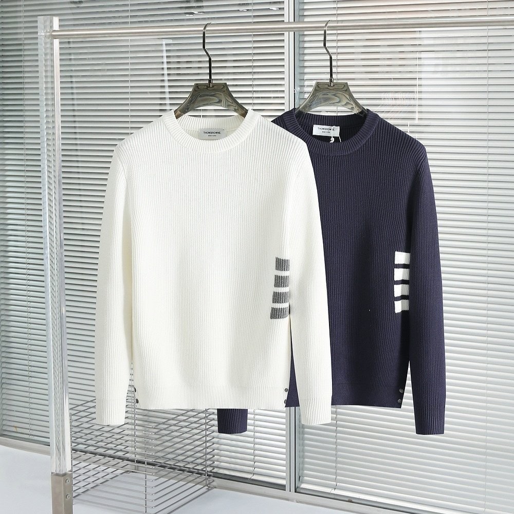 THOM BROWNE 톰브라운 사이드립 니트