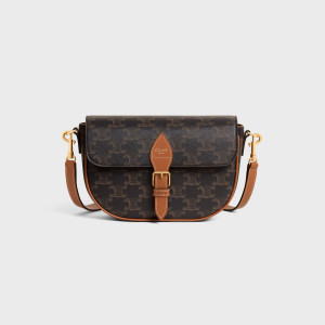 ●실사● 셀린느 트리옹프 캔버스 폴코 숄더백