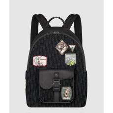 DIOR 디올 새들 지퍼 백팩 1ADBA