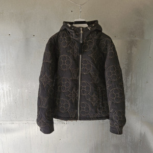 LOUIS VUITTON 루이비통 모노그램 플라워 퀄팅 후드자켓