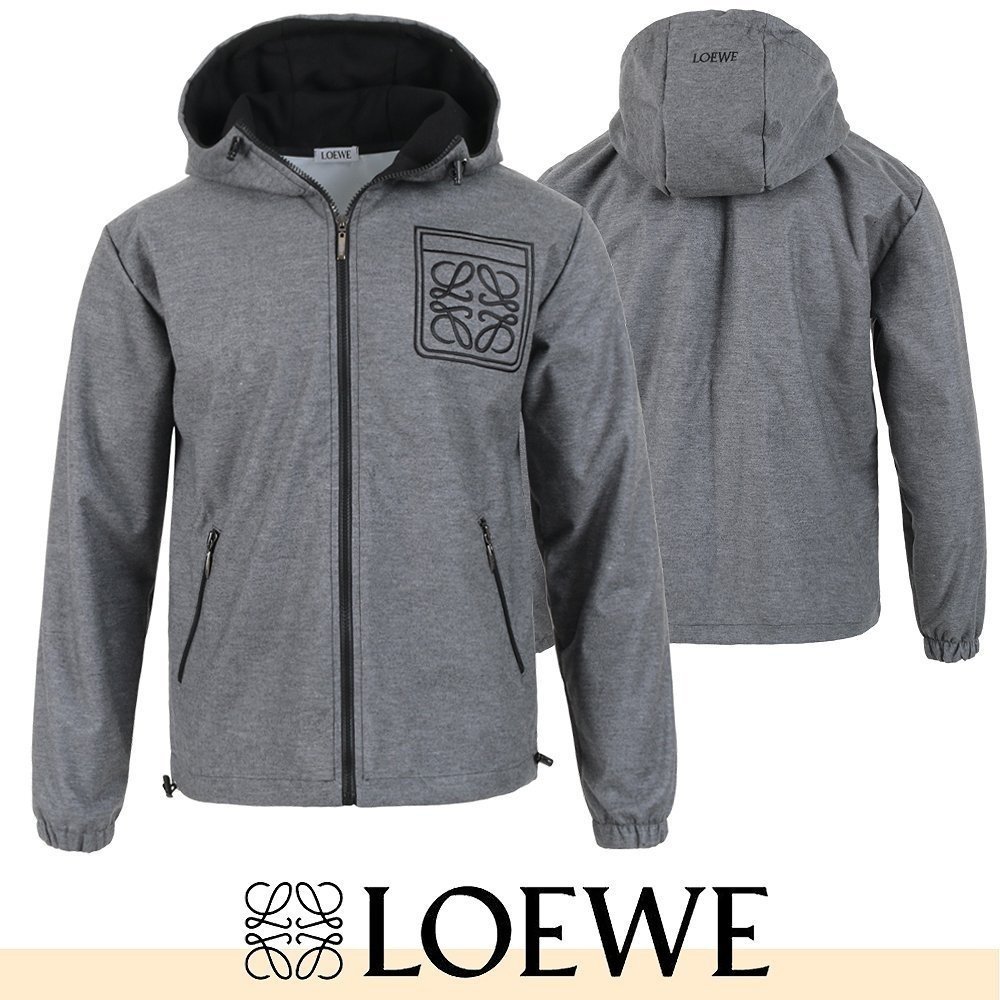 LOEWE 로에베 아나그램 스퀘어 자수 윈드 자켓