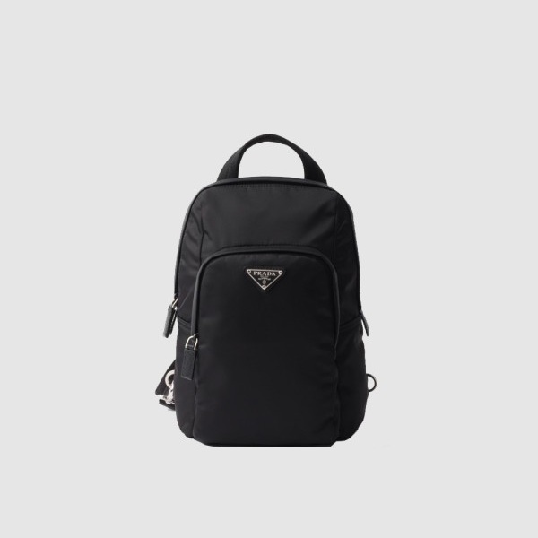PRADA 프라다 리나일론 사피아노 레더 백팩 2VZ116