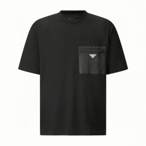 PRADA 프라다 리나일론 패널드 로고 반팔 2COLOR