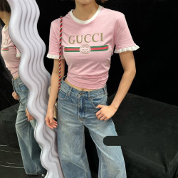 GUCCI 구찌 GG 러플 티셔츠 3COLOR