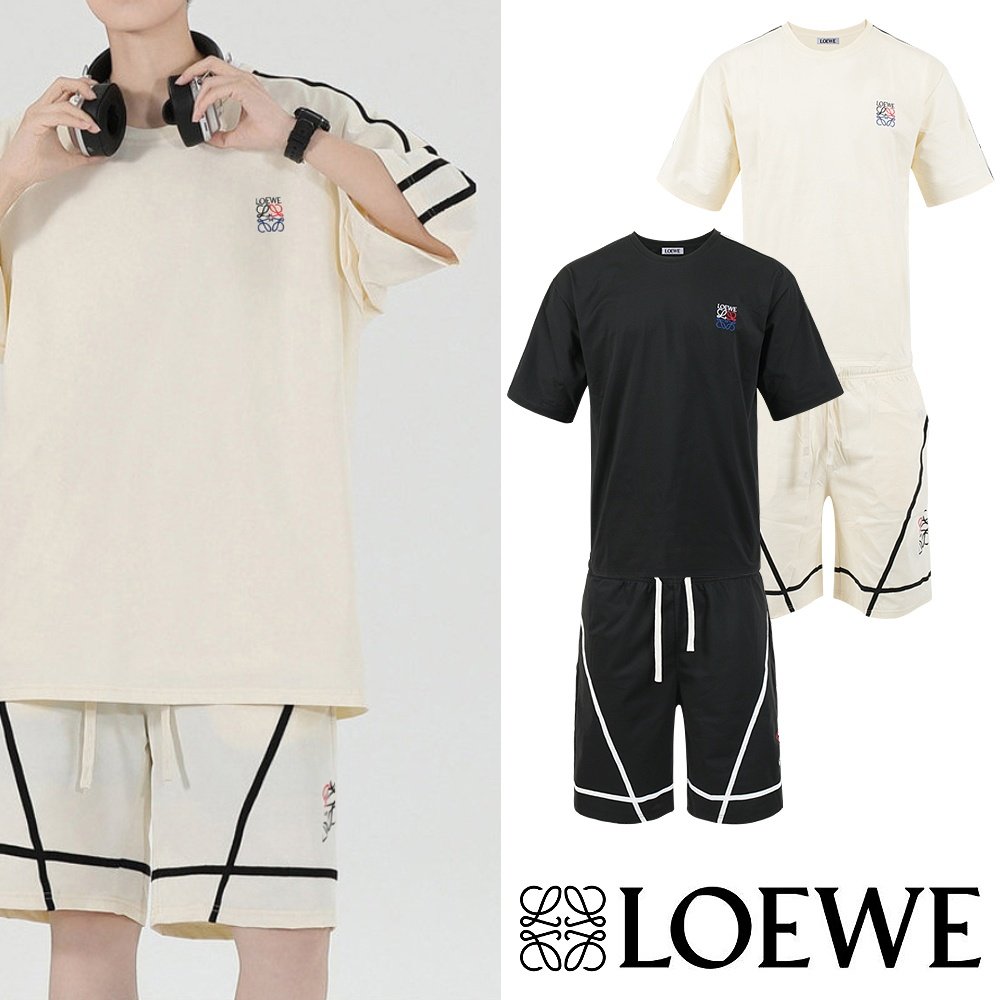 LOEWE 로에베 아나그램 멀티자수 라이닝 하프셋업