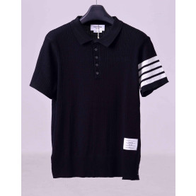 ●4월 판매 17위● THOM BROWNE 톰브라운 니트 카라 반팔 3COLOR