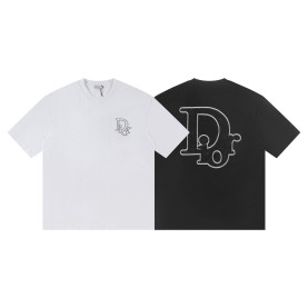 DIOR 디올 6553 엠브로이더드 로고 반팔