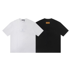 LOUIS VUITTON 루이비통 6379 엠브로이더드 로고 반팔